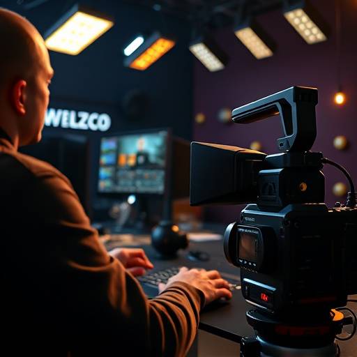 Un monteur travaillant sur un projet de post-production vidéo.